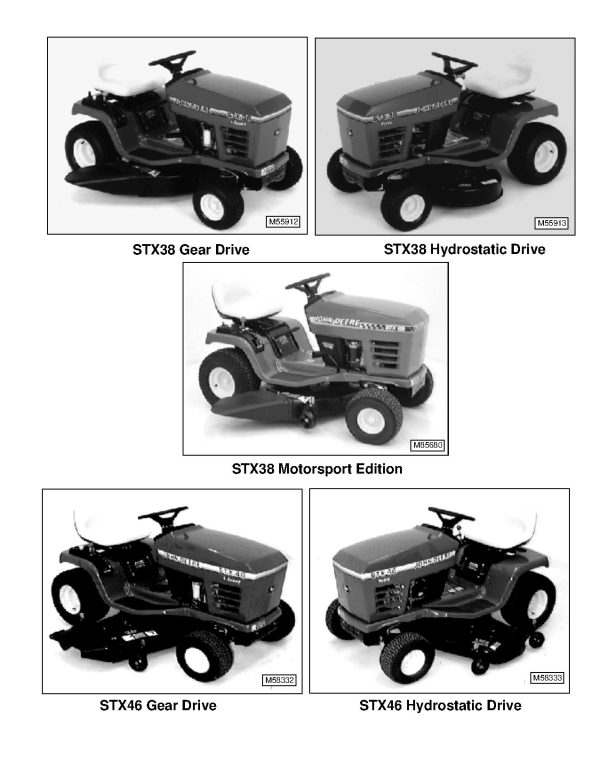 John Deere Stx30 Stx38 Stx46 Lawn Tractors Technical Manual Tm1561 (2)