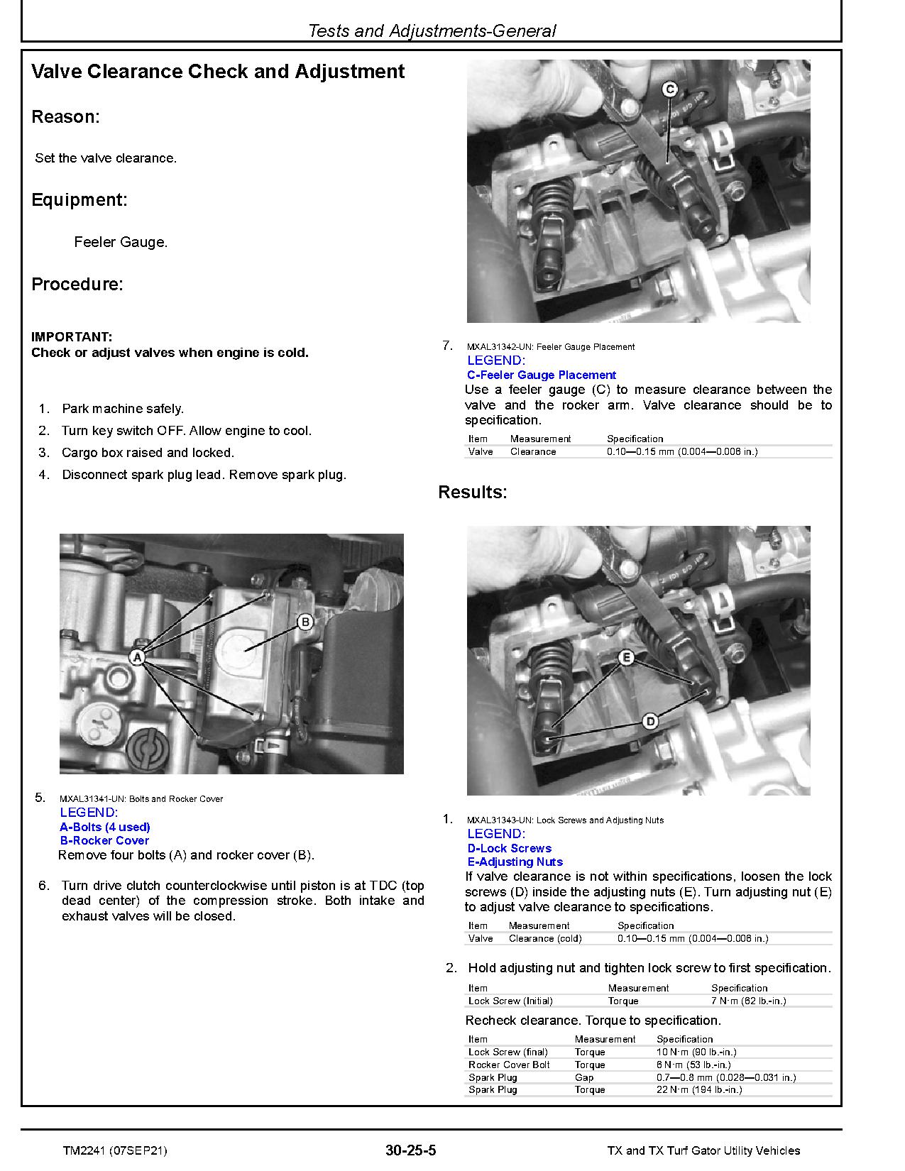 John Deere TX TX Turf Gator Utility Vehicles Technical Manual TM2241 (2)