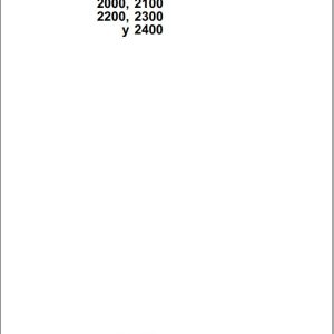 John Deere Tractor 2000 2100 2200 2300 2400 Technical Manual TM2662 ES (1)
