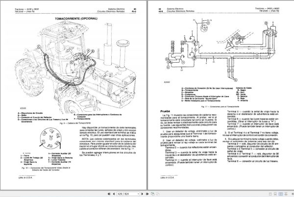 John Deere Tractor 8430 8630 Technical Manual TM2549 ES (2)