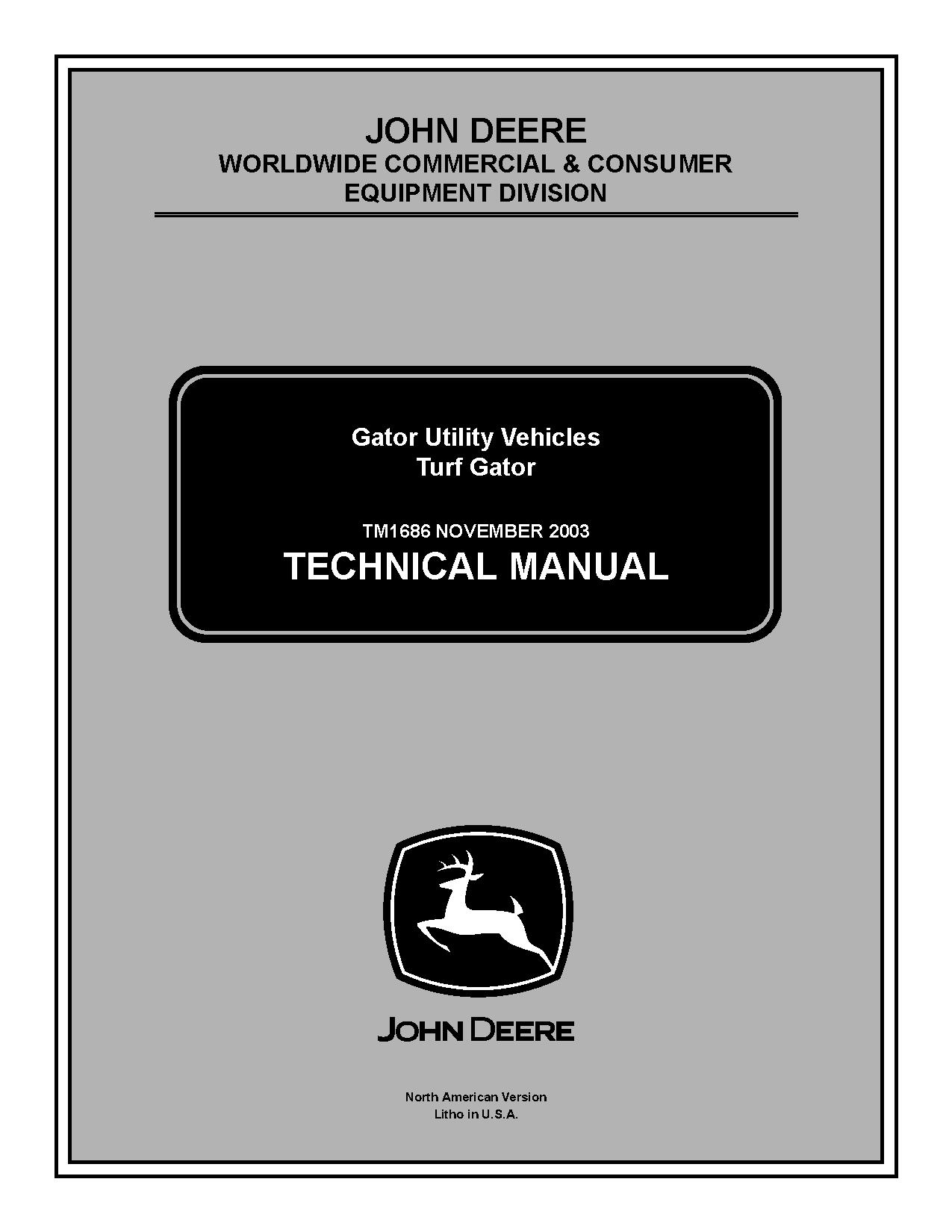 John Deere Turf Gator Technical Manual TM1686 (1)