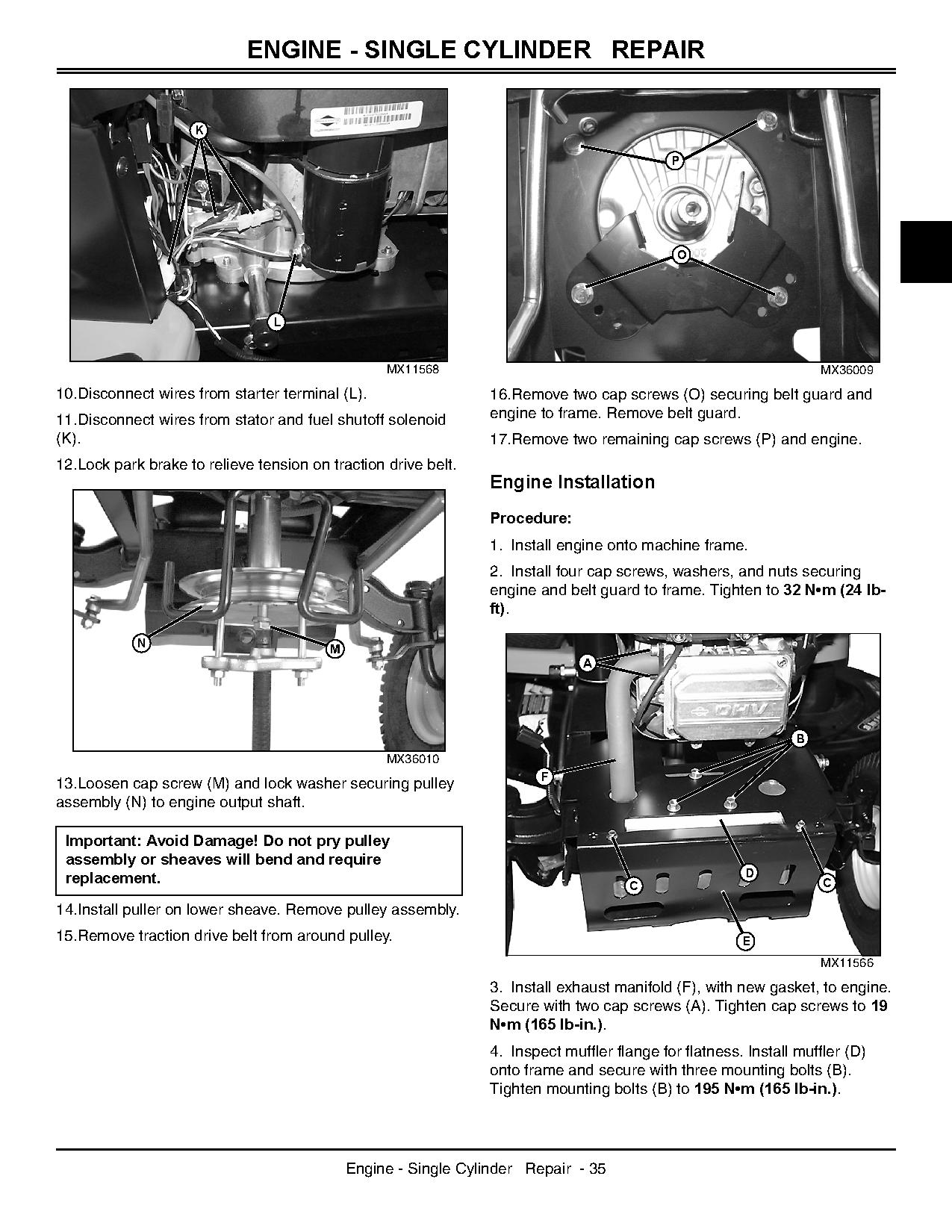 John Deere X110 X120 X140 Lawn Tractors Technical Manual TM2373 (2)