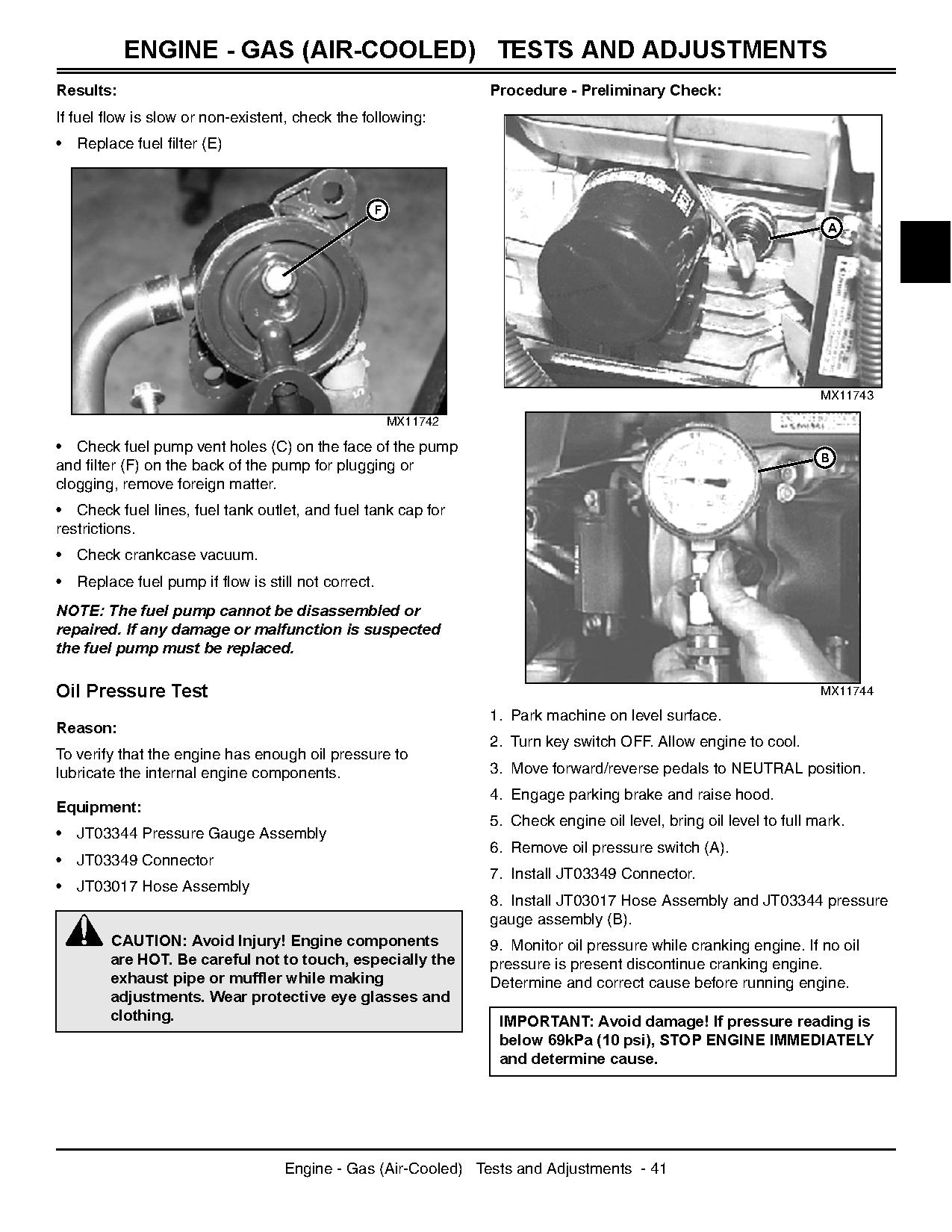 John Deere X475 X485 X465 X575 X585 Lawn Garden Tractors Technical Service Manual tm2023 (2)