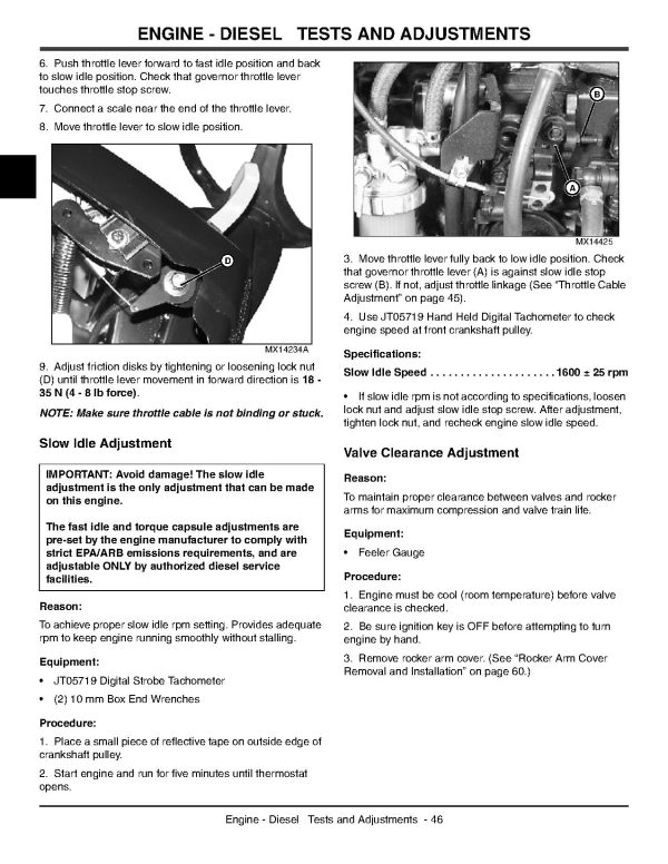 John Deere X495 X595 Lawn Tractors Technical Manual Tm2158 (2)