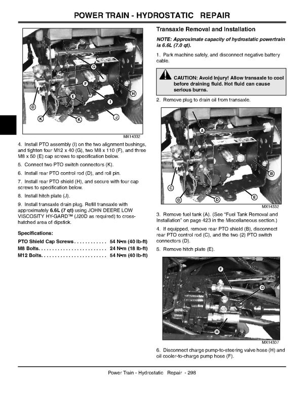 John Deere X495 X595 Lawn Tractors Technical Manual Tm2158 (4)