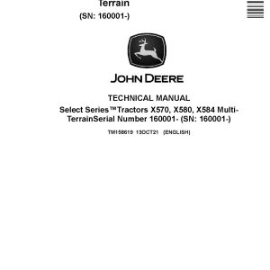 John Deere X570 X580 X584 Select Series Tractors Technical Manual TM158619 (1)