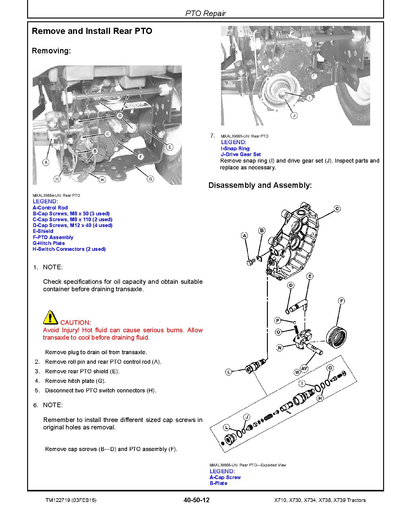 John Deere X710 X730 X734 X738 X739 Lawn Tractors Technical Manual TM122719 (3)