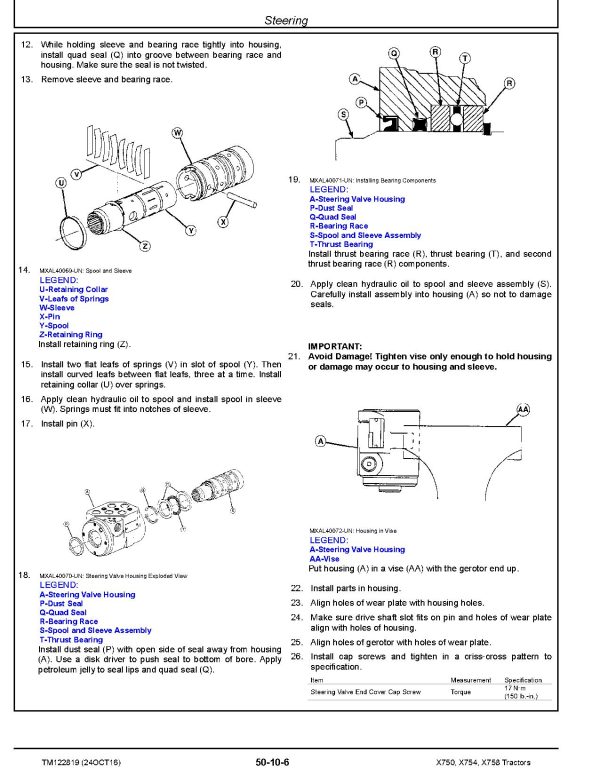 John Deere X750 X754 X758 Lawn Tractors Technical Manual Tm122819 (3)
