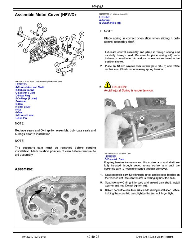 John Deere X750 X754 X758 Lawn Tractors Technical Manual TM122919 John Deere X750 X754 X758 Lawn Tractors Technical Manual Tm122919 (3)