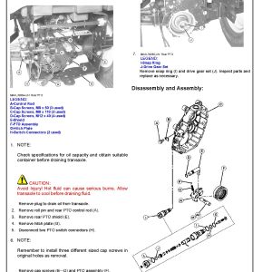 John Deere X940 X948 X949 Lawn Tractors Technical Manual Tm147919 (2)
