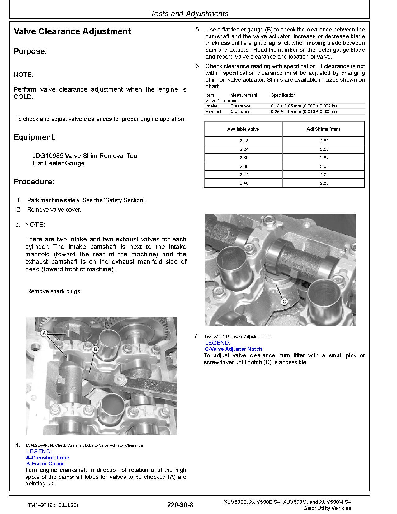 John Deere XUV590E XUV590E S4 XUV590M XUV590M S4 Gator Utility Vehicles Technical Manual TM149719 (3)