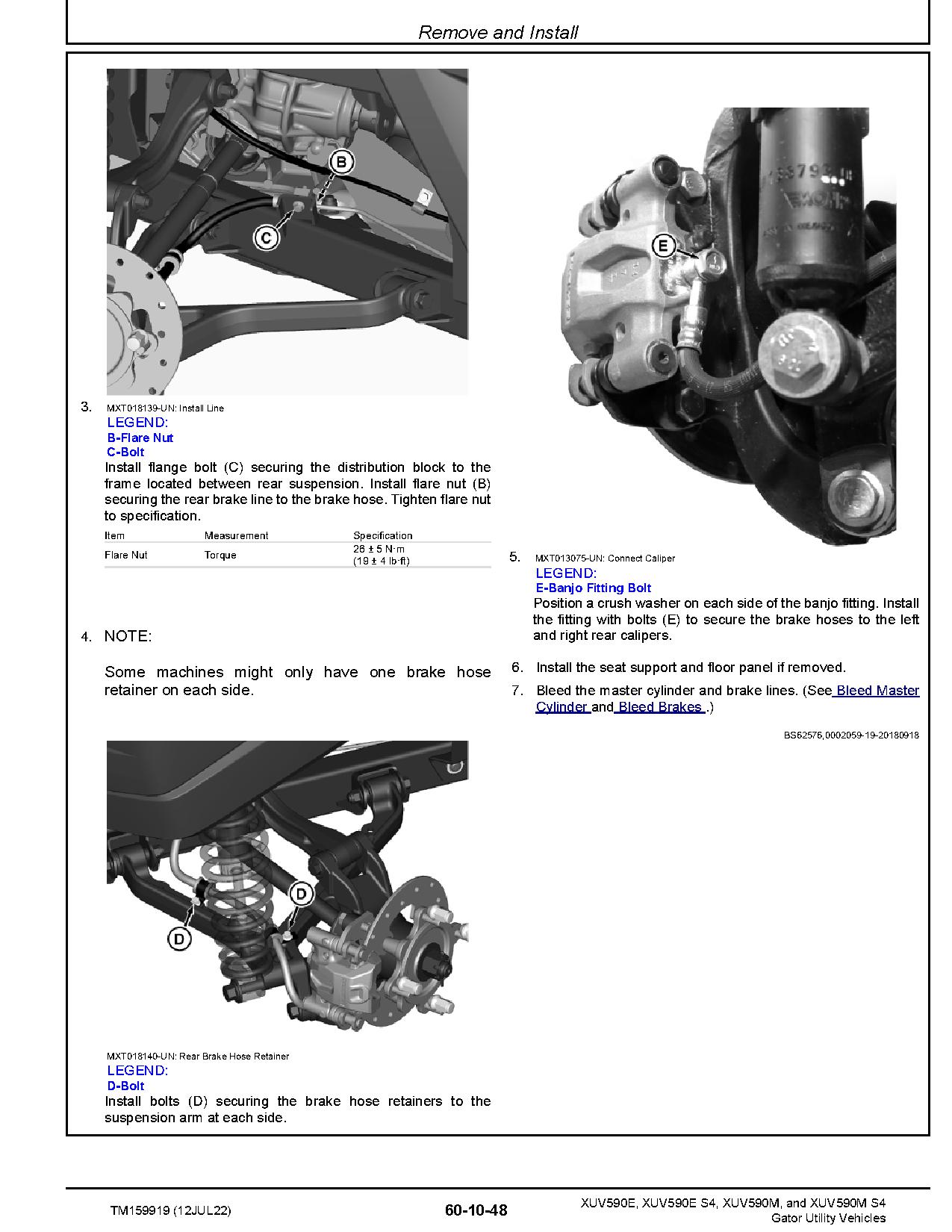 John Deere XUV590E XUV590E S4 XUV590M XUV590M S4 Gator Utility Vehicles Technical Manual TM159919 (3)