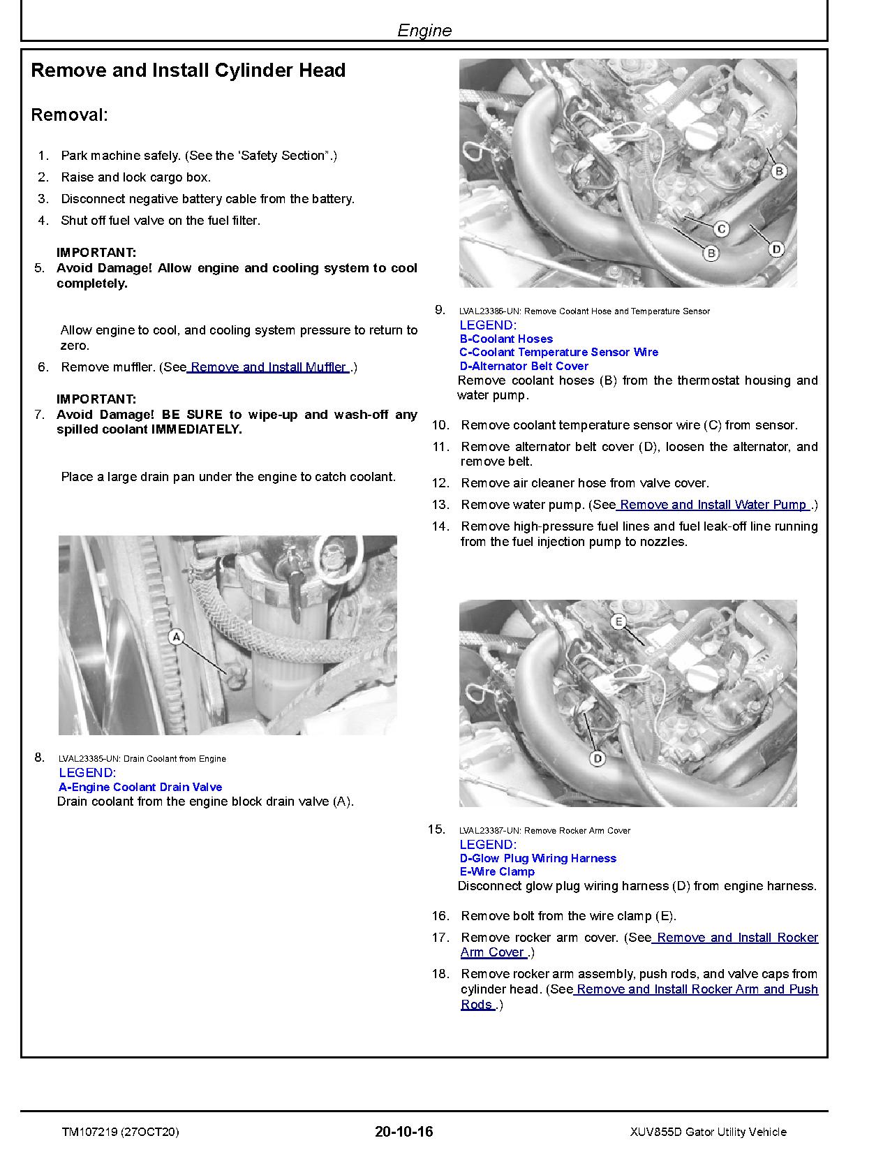 John Deere XUV855D Gator Utility Vehicles Technical Manual TM107219 (3)