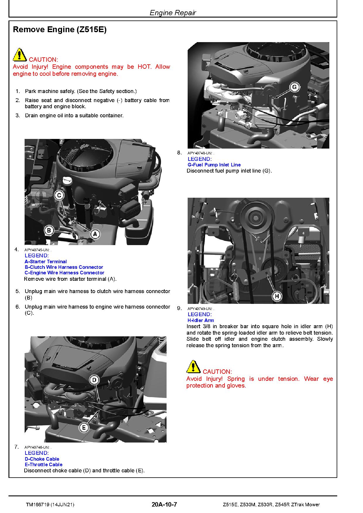 John Deere Z515E Z530M Z530R Z545R ZTrak Zero Turn Mowers Technical Manual TM166719 (2)