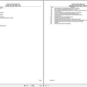 Komatsu Crawler Dozer D37P 5A 3001 UP Parts Catalog 1