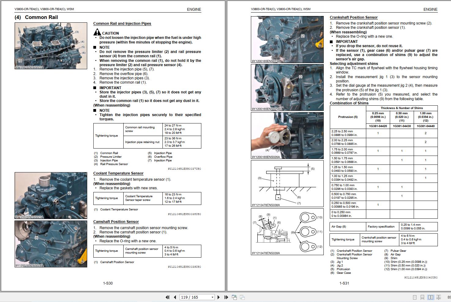 Kubota Engine V3800 CR TE4 to V3800 CR TIE4C Workshop Manual 9Y121 06510 2