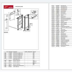 Linde Forklift L1173 01 L matic L14 L16 L20 Parts Catalog (2)