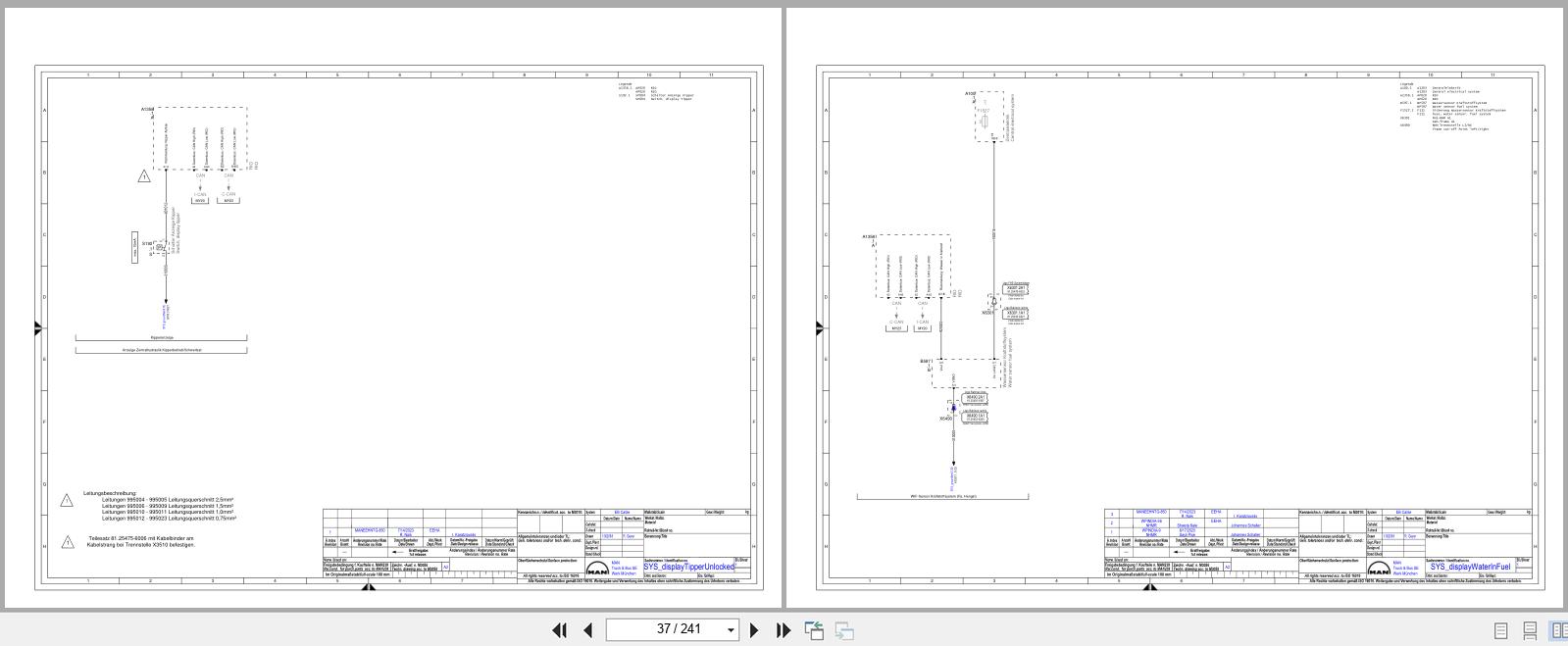 MAN Truck TG3 Wiring Diagrams 870483381 2024 2