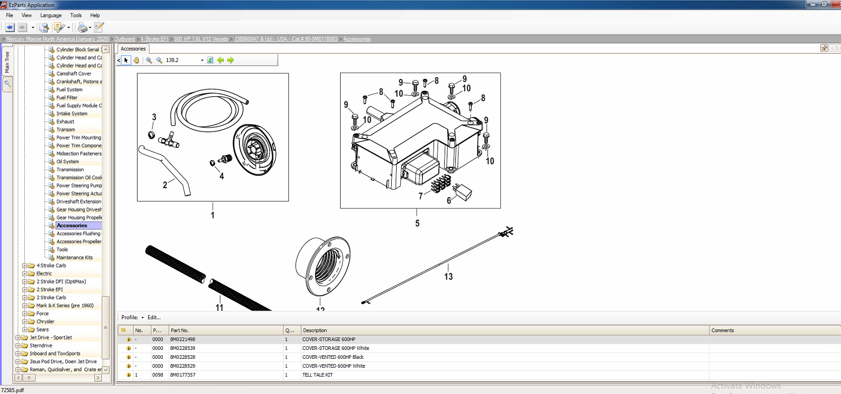 Mercury Marine EU 11.2025 NA 01.2026 Parts Catalog 6