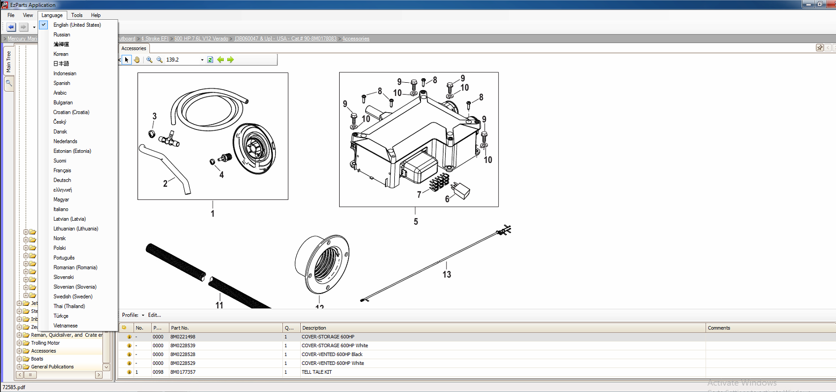 Mercury Marine EU 11.2025 NA 01.2026 Parts Catalog 7