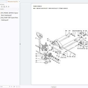 Mitssubishi Hand Pallet MBF Europe Parts Catalog (1)