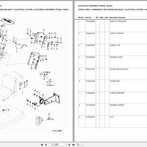 Mitsubishi Forklift 2FBC30 72V 80V Chassis Mast Europe Parts Catalog WEBN2684 01 (1)