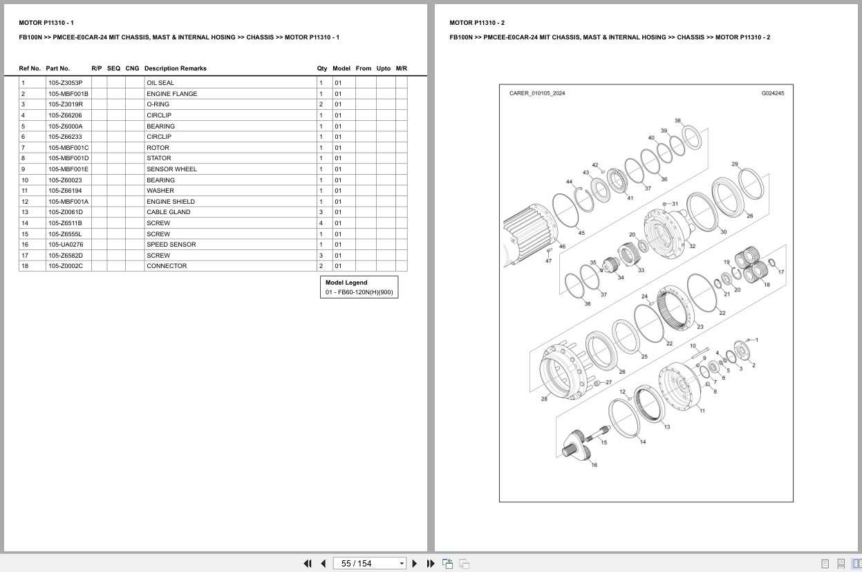Mitsubishi Forklift FB100N Europe Parts Catalog (3)