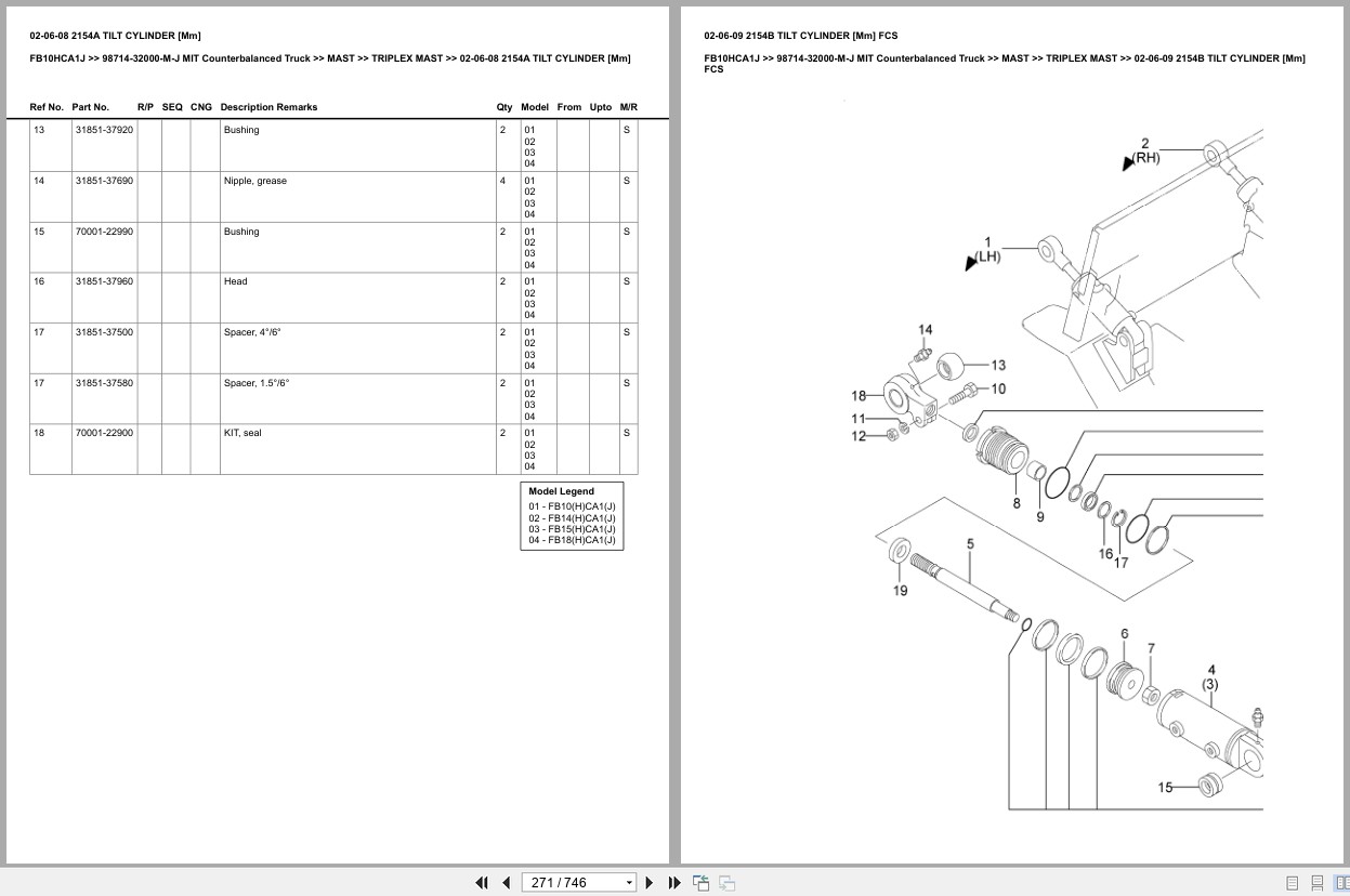 Mitsubishi Forklift FB10HCA1J Europe Parts Catalog (2)