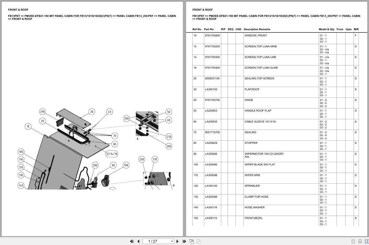 Mitsubishi Forklift FB13PNT Europe Parts Catalog (3)