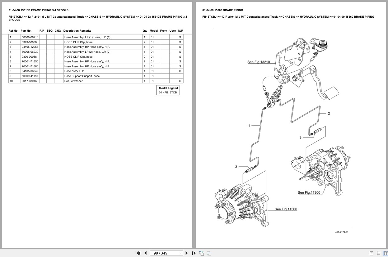Mitsubishi Forklift FB13TCBJ Europe Parts Catalog (2)