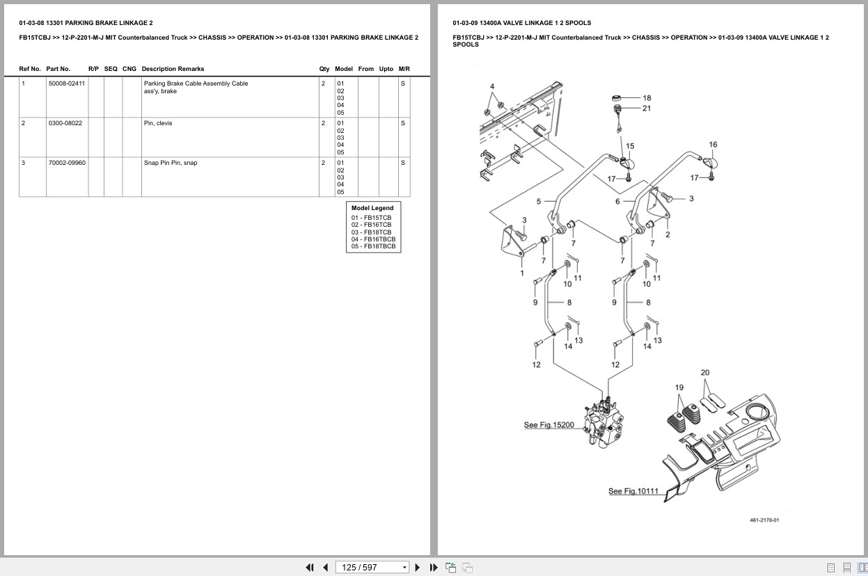 Mitsubishi Forklift FB15TCBJ Europe Parts Catalog (3)