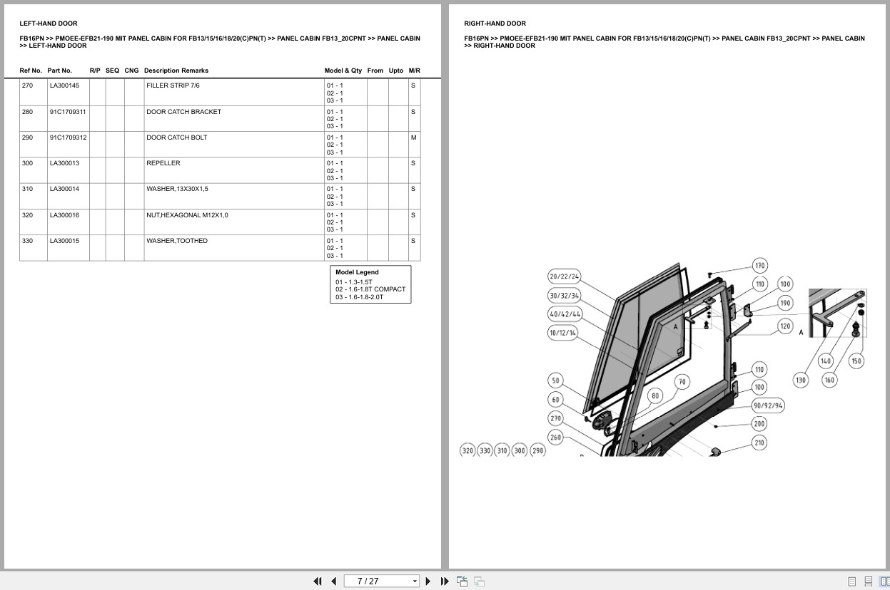 Mitsubishi Forklift FB16PN Europe Parts Catalog (3)