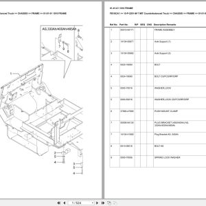 Mitsubishi Forklift FB18CA1 Europe Parts Catalog (1)