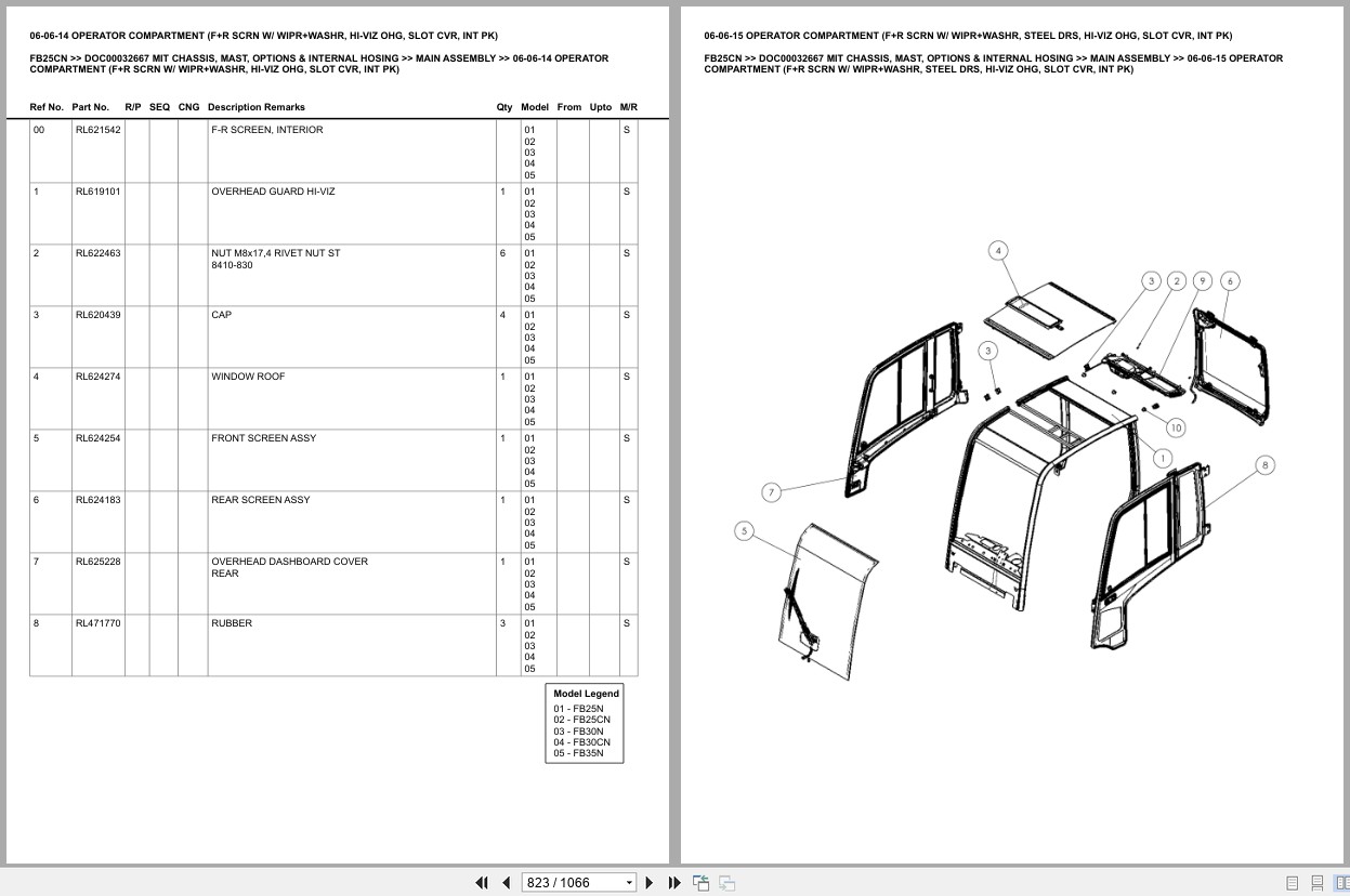 Mitsubishi Forklift FB25CN Europe Parts Catalog (1)