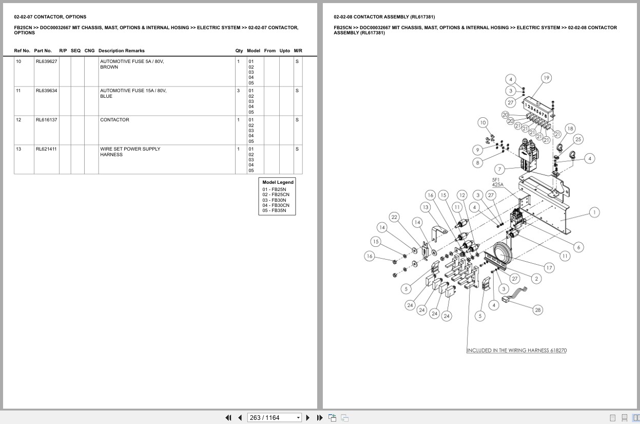 Mitsubishi Forklift FB25CN Europe Parts Catalog (2)