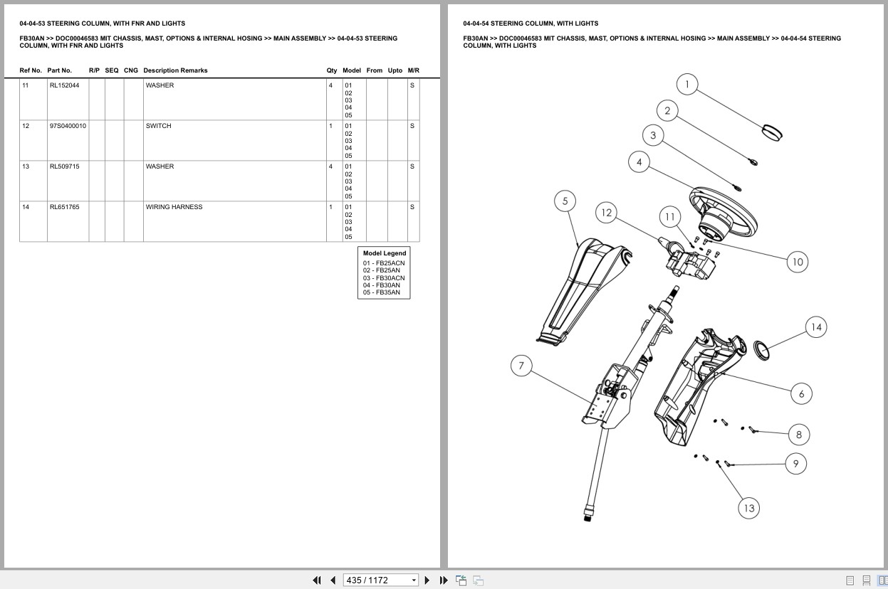Mitsubishi Forklift FB30AN Europe Parts Catalog (2)