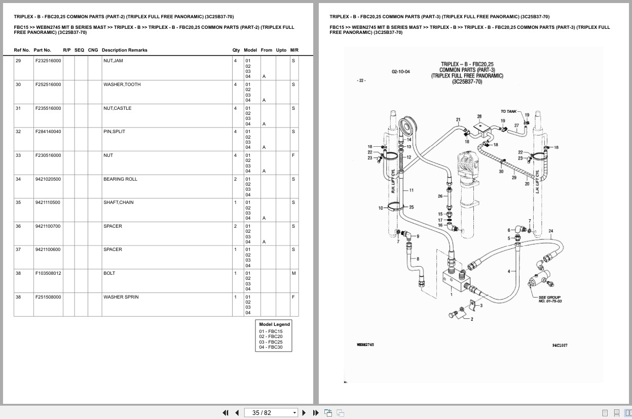 Mitsubishi Forklift FBC15 Europe Parts Catalog (3)