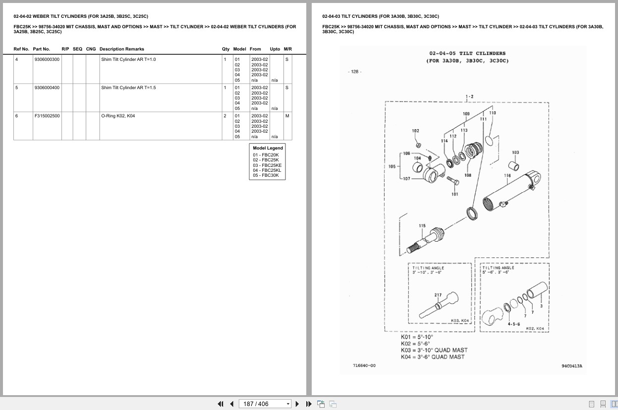 Mitsubishi Forklift FBC25K Europe Parts Catalog (3)