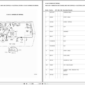Mitsubishi Forklift FBS13 48V Chassis Mast Controls Europe Parts Catalog WEBN2729 01 (1)