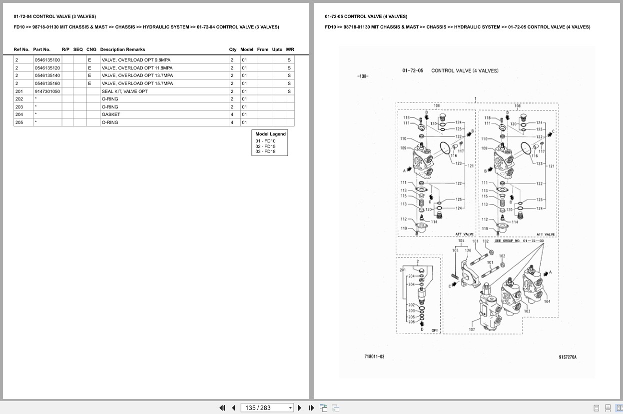 Mitsubishi Forklift FD10 Europe Parts Catalog (3)