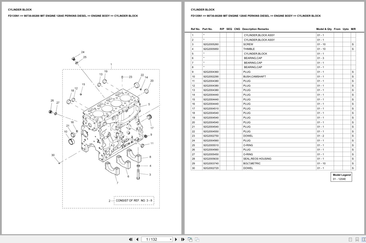 Mitsubishi Forklift FD135N1 Europe Parts Catalog (1)