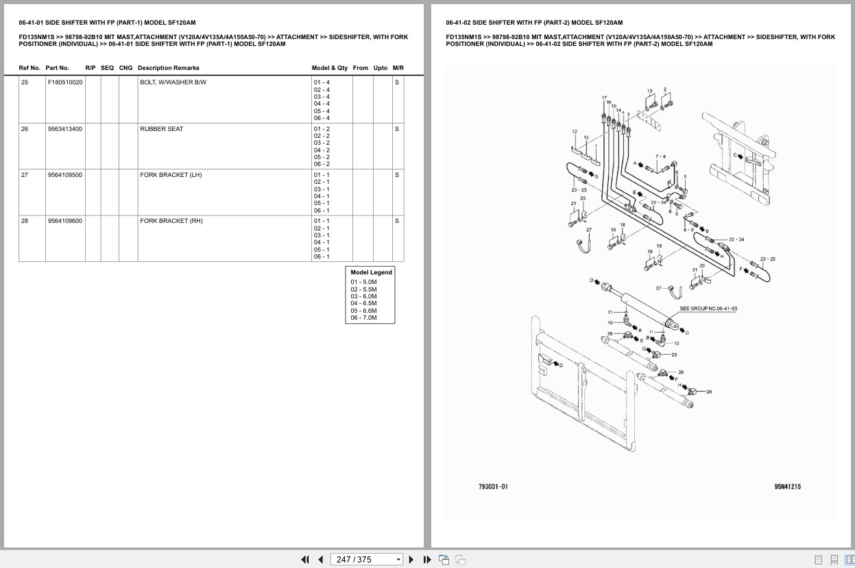 Mitsubishi Forklift FD135NM1S Europe Parts Catalog (2)