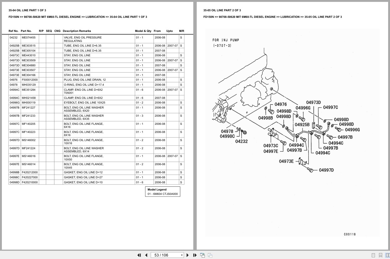 Mitsubishi Forklift FD150N Europe Parts Catalog (3)