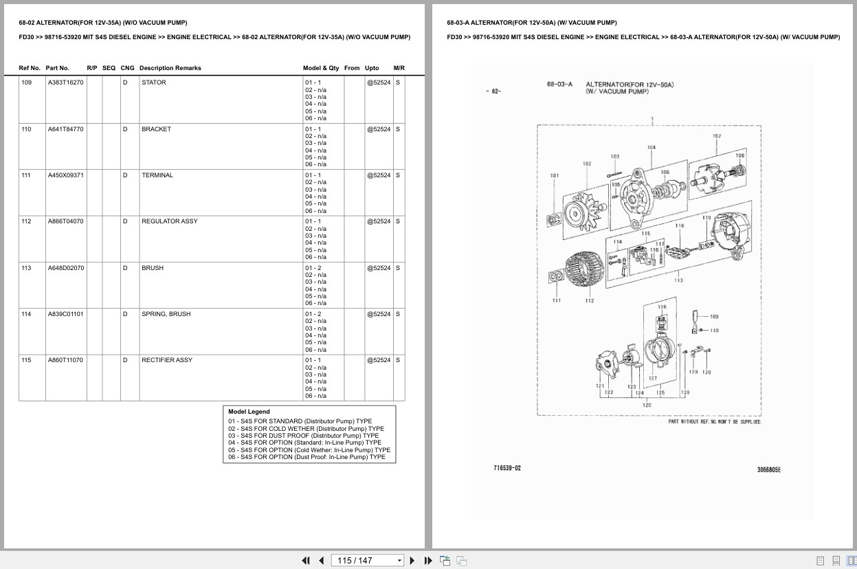 Mitsubishi Forklift FD30 Europe Parts Catalog (1)