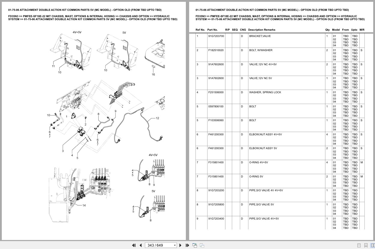 Mitsubishi Forklift FD35N3 Europe Parts Catalog (2)