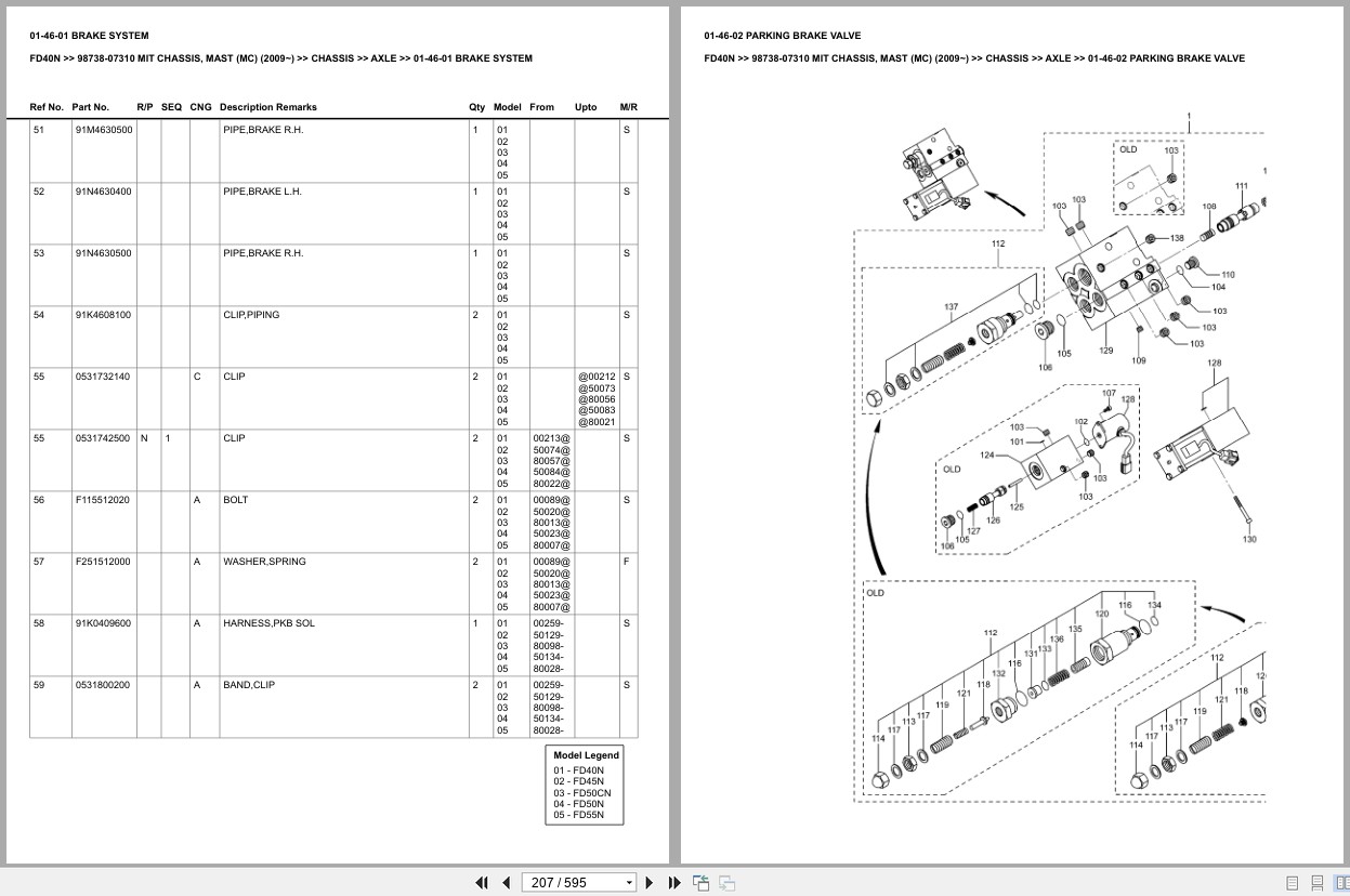 Mitsubishi Forklift FD40N Europe Parts Catalog (3)