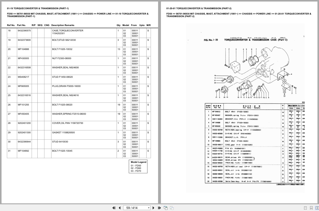 Mitsubishi Forklift FD50 Europe Parts Catalog (3)