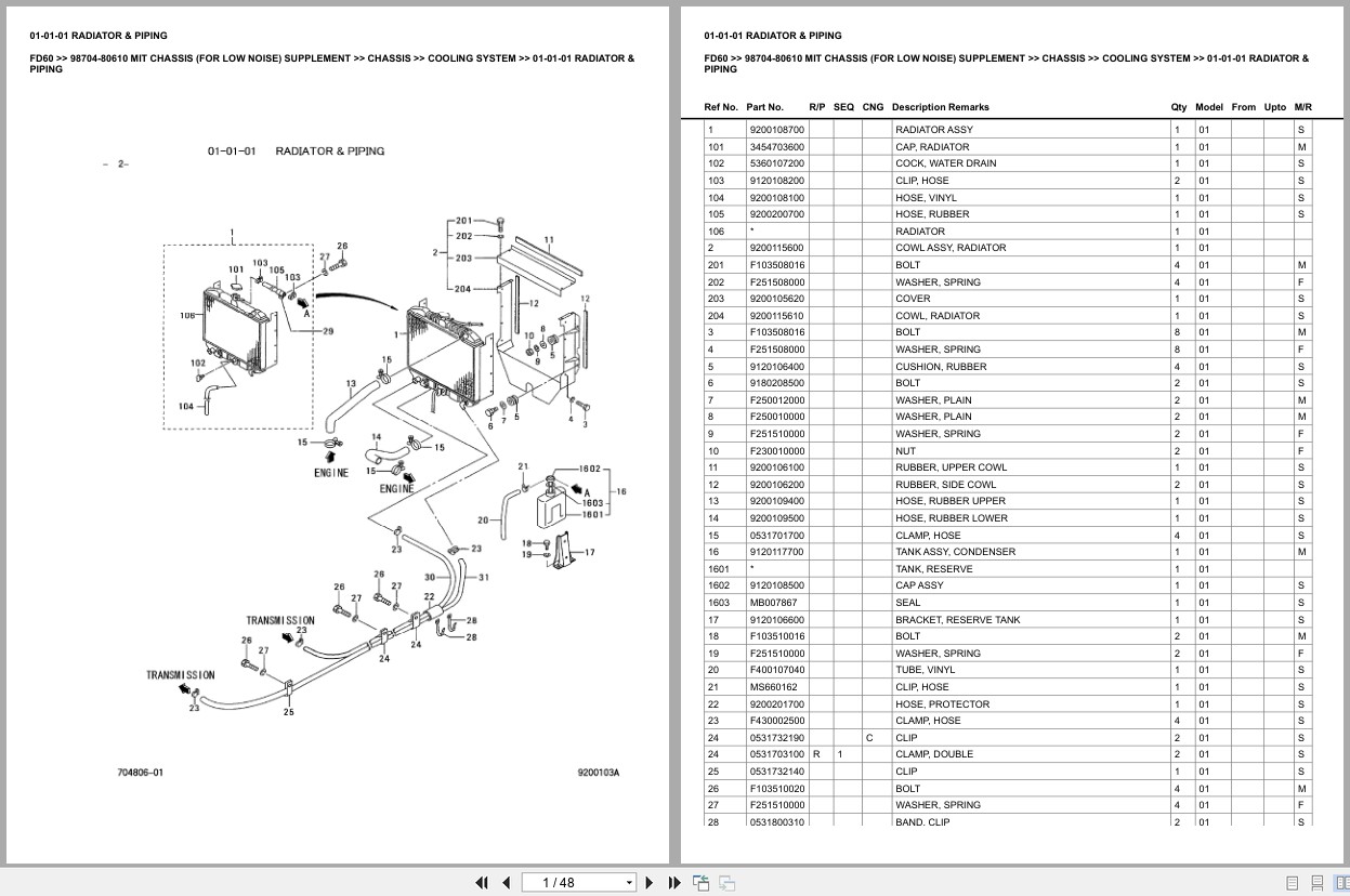 Mitsubishi Forklift FD60 Europe Parts Catalog (3)