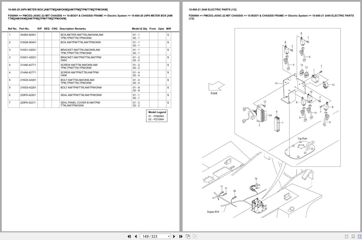 Mitsubishi Forklift FD60NH Europe Parts Catalog (2)