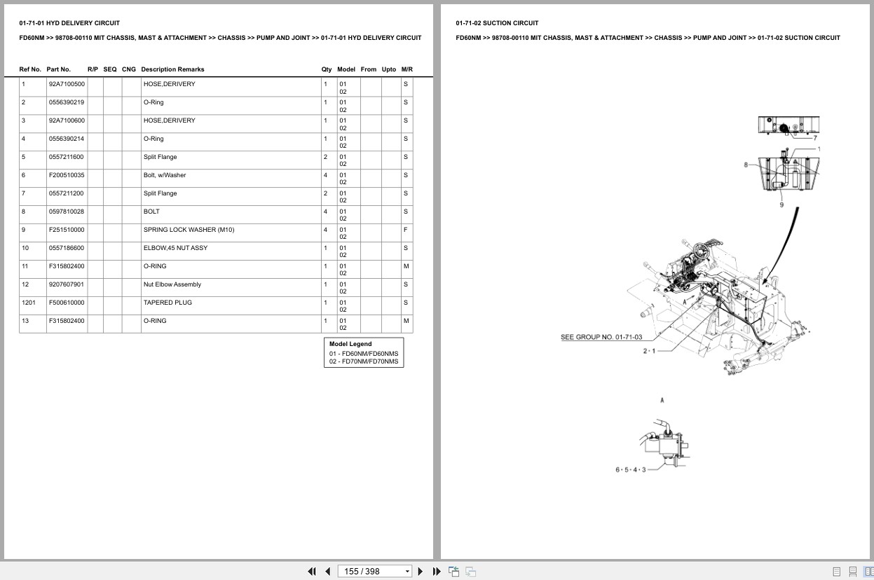 Mitsubishi Forklift FD60NM Europe Parts Catalog (2)